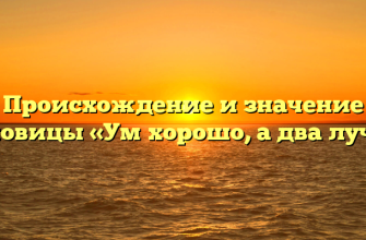 Происхождение и значение пословицы «Ум хорошо, а два лучше»